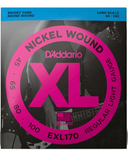 Cuerdas D'addario Set Exl170 Nickel 45-100