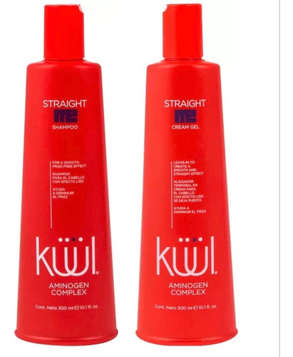 Kuul Straight Me Liso Anti Frizz Shampoo + Gel Alaciante