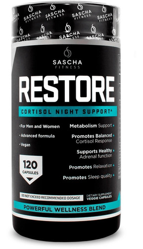 Sascha Fitness Restore Soporte Nocturno Cortisol | En Stock