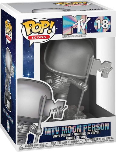 ¡funko Pop! Iconos Publicitarios: Mtv - Mtv Moon Person, Mul