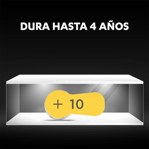 Imagen 5 de 5 de Pila Para Audífonos Duracell Tamaño 10 X6 Unidades