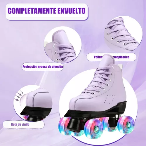 Patines 4 Ruedas Chicago Blancos Unisex Quads Profesionales Talla