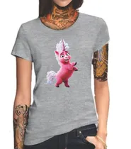 Comprar Remera Mujer Gris Sublimada Personalizada Thelma The Unicorn