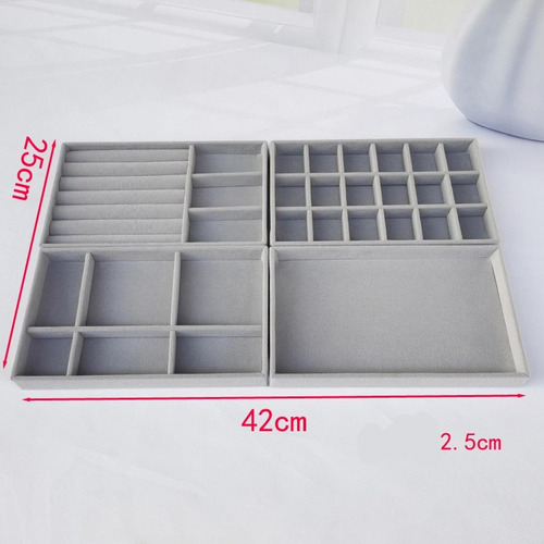 Organizador De Joyería Apilable De Joyería De 4 Piezas Con