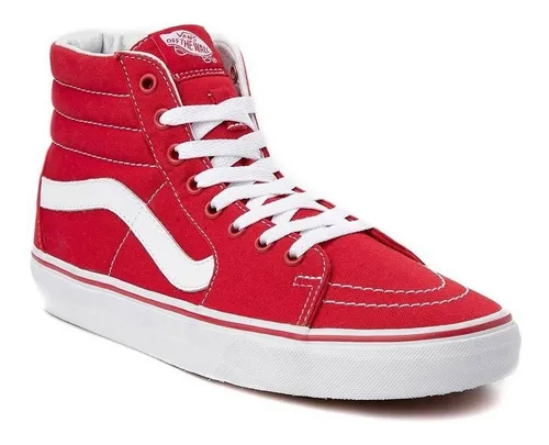 Vans rojos 2025 de bota