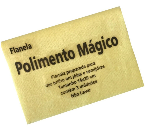 Flanela Magica Original Limpa Ouro Prata E Folheado 10pçs