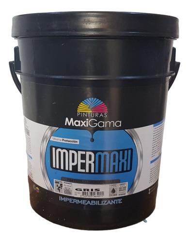 Pintura Impermeabilizante Gris Cuñete Marca Maxigama