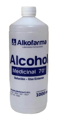 Alcohol Alkofarma 1 Litro 70 Grados Con Registro Sanitario