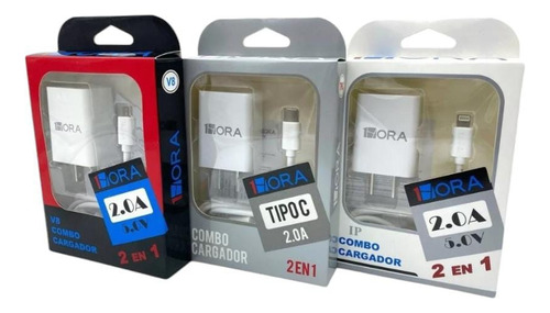 Paquete De 3 Pz Cargador 1hora V8 Tipo C Gar064-080-088