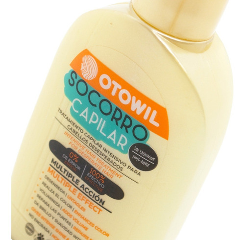 Imagen 4 de 4 de Otowil Socorro Capilar Reparador Sin Enjuague Vegano 60g