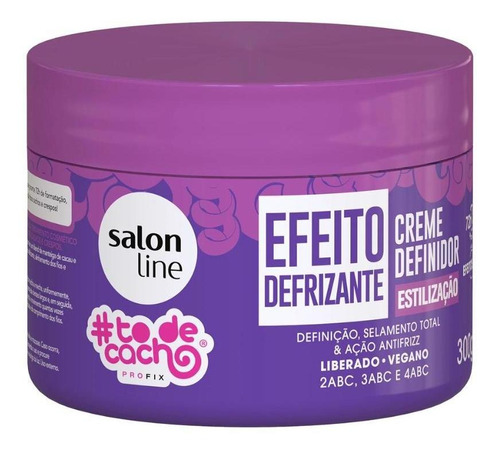 Creme Definidor Salon Line #todecacho 300g Efeito Defrizante