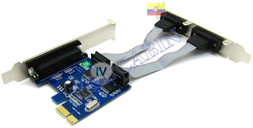 Tarjeta Pci Express 2 Puertos Serial Db9 + Db25 Paralelo Enc