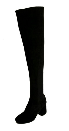 Imagen 7 de 10 de Botas Bucanera Elastizada Gamuza 933 Taco Bajo 6 Cm Invierno