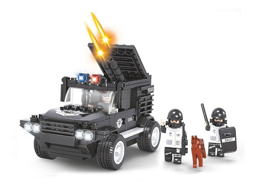 Bloco De Montar Swat Carro Blindado Click It Cis