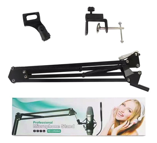 Imagen 5 de 5 de Brazo Soporte Para Microfono Ajustable Mesa/escritorio