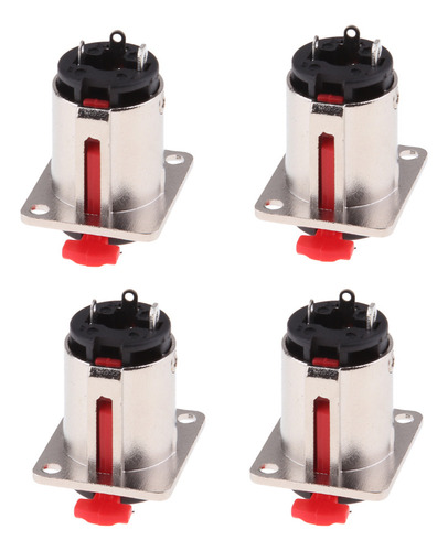 Enchufe De 4 Piezas De 6,35 Mm Para Conectores De Cables De