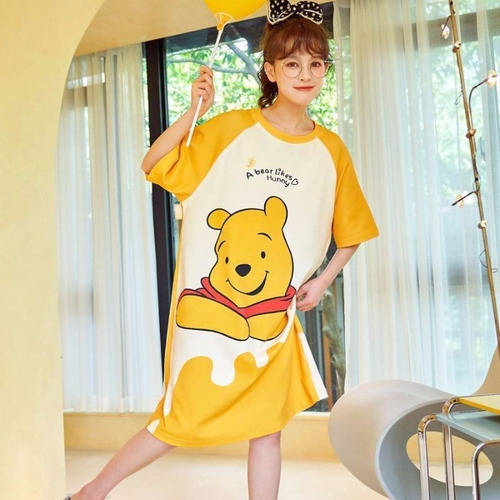 Pooh Bear, Pikachu Pijamas, Camisones De Mujer