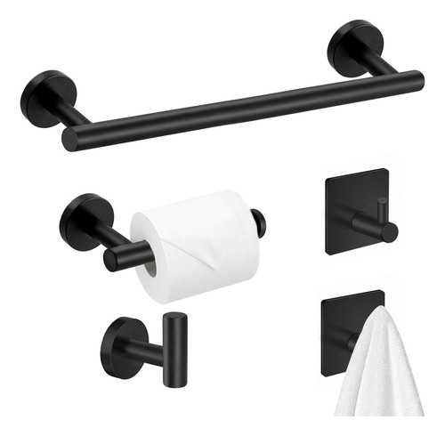 Set De 5 Accesorios Para Baño Acero Inoxidable