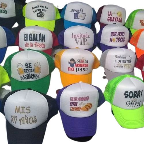 180 Gorra Personalizada, Cachucha Con Tu Diseño Logo Frase