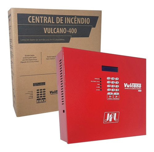 Central De Alarme De Incêndio Vulcano-400 Jfl