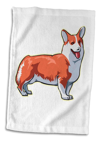 Toalla 3d Rose Lindo Y Tierno Perro De Pembroke Welsh Corgi,