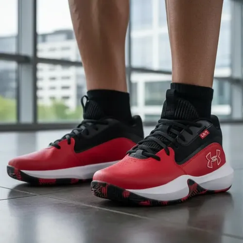 Tenis Under Armour Lockdown 7 Básquetbol Hombre - 3028512600 Rojos Cómodos