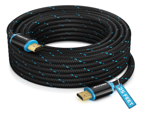 Maximm - Cable Hdmi 2.0 4k De Alta Velocidad (incluye Clips 
