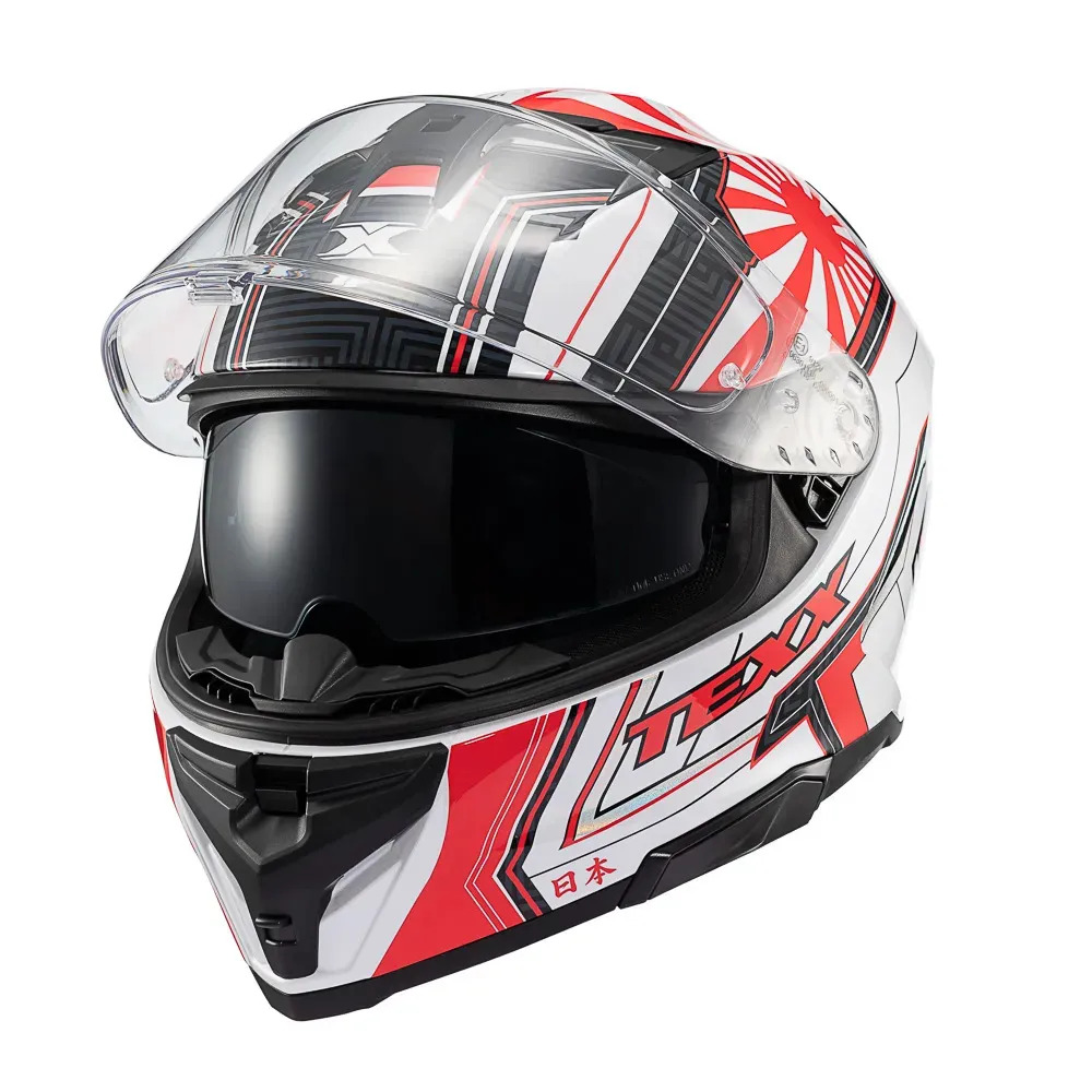 Takkun Capacete Fechado Texx Kaiman Flag Japão Brilhante Tamanho 58 Com