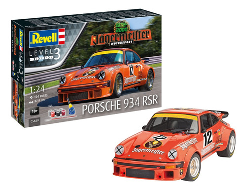 Revell Gift Set Porsche 934 Rsr Jagermeister 1/24 Arma Pinta
