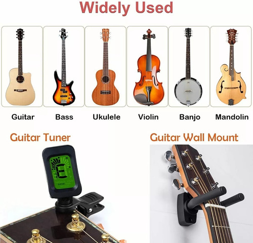 . Kit De Accesorios Para Guitarra Acustica Cuerdas 66 Piezas