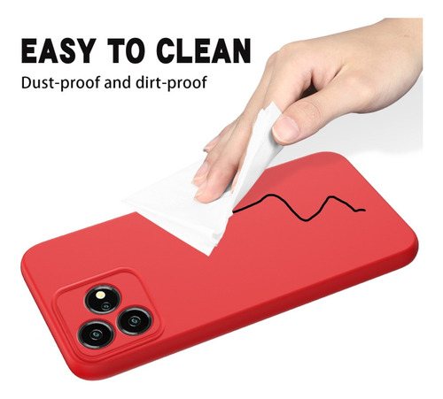 Compatible Funda De Silicona Líquida For Zte Axon 50 Lite