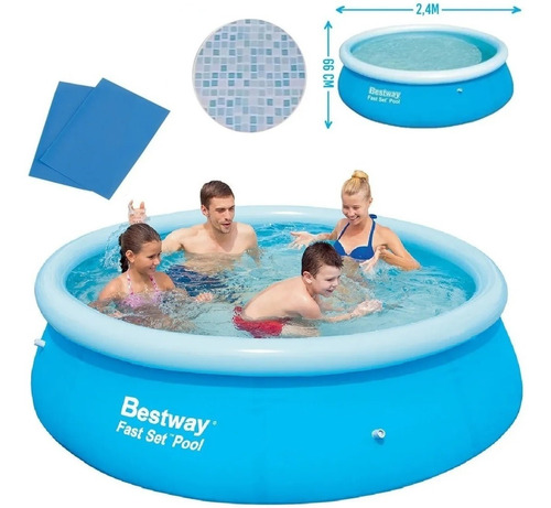 Piscina Inflável 2300 Litros Fast Set - 57265 - Bestway