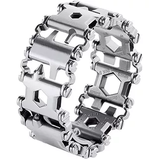 Pulsera De Plata Multiherramientas De Supervivencia Hom...