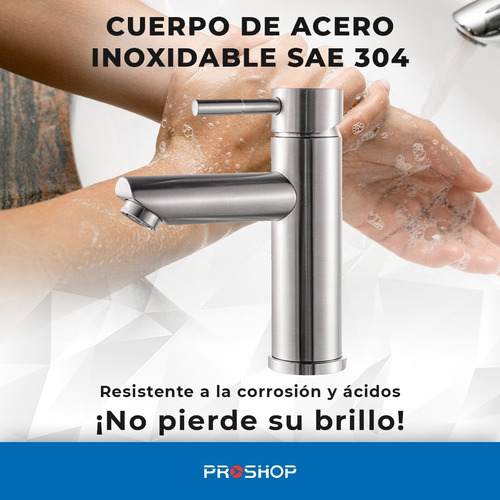 Imagen 4 de 10 de Canilla Grifería Baño Premium Bacha De Acero - Nero Original