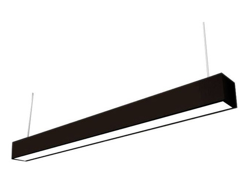 Luminaria Linear Office P/tubo Led 120cm Negro (precioxud)