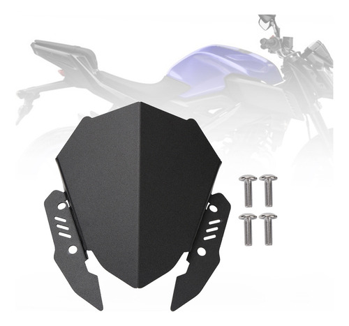 Parabrisas For Yamaha Mt-15 18-23 Mt-125 20-21 Negro