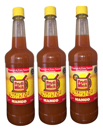 Jarabe Michelada Mango 6 L Fruti Mich Cerveza Coctelería