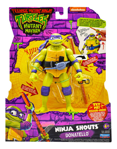 Tortugas Ninja Mutant Mayhem Donatello Shouts Playmates