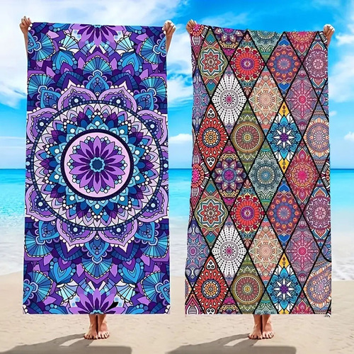 Una Toalla De Playa De Estilo Bohemio