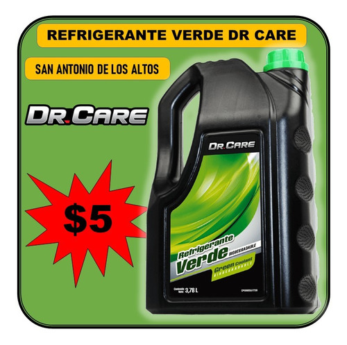 Refrigerante Verde Dr. Care Galon 3,78 Lts. - $5