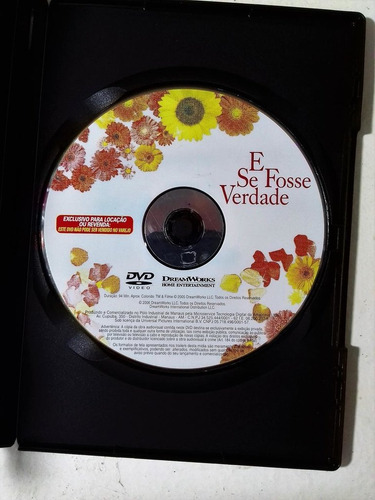 Dvd E Se Fosse Verdade Reese Witherspoon Mark Ruffalo Donal