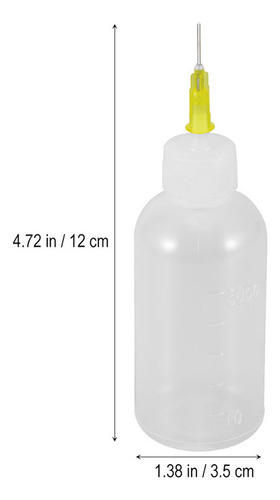 Botella Dispensadora Con Aguja, Botella De Plástico, 20 Unid
