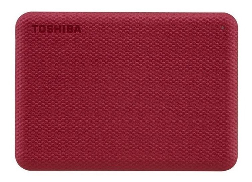 Imagen 1 de 4 de Disco duro externo Toshiba Canvio Advance HDTCA40X 4TB rojo