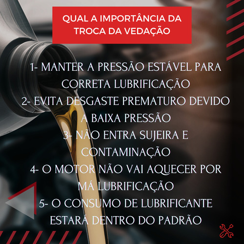 Junta Carcaça Filtro Óleo Peugeot 207 Prese 1.4 1.6 8v 08/15