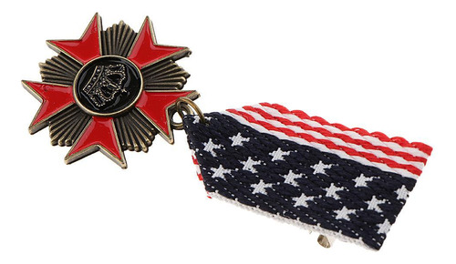 Broche Vintage Unisex Con Forma De Medalla Militar, Insignia