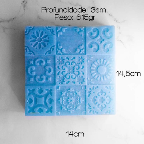 Imagem 3 de 5 de Molde De Silicone Arabescos 9 Divisões Mod.17 Ib-1783