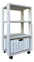 Comprar Organizador Con Canasto De Mimbre\u002Fsuncho Cocina Baño C\u002Frueda
