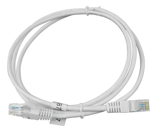 50pç Patch Cord Branco Cabo De Rede Utp Cat5e Flexível 1,5mt