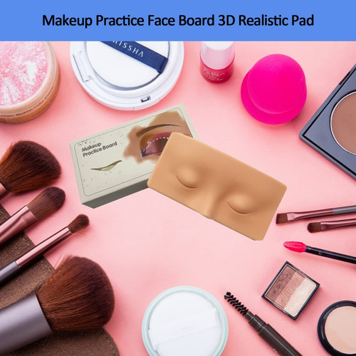 Tabla De Práctica De Maquillaje Facial Y De Ojos De Silicona