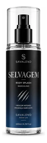 Body Splash Masculino Selvagem 200ml - Perfume Amadeirado
